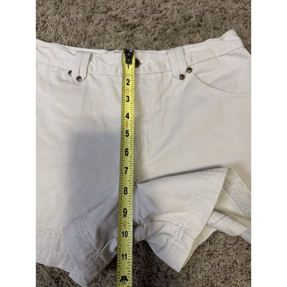 L.E.I. Vintage Cream White Shorts Mid Rise Y2k 90s Basic Casual Sz 28” - Picture 8 of 9